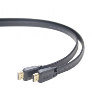 Cablu HDMI T-T v2.0 4K@30Hz Flat 1m Negru, Gembird CC-HDMI4F-1M